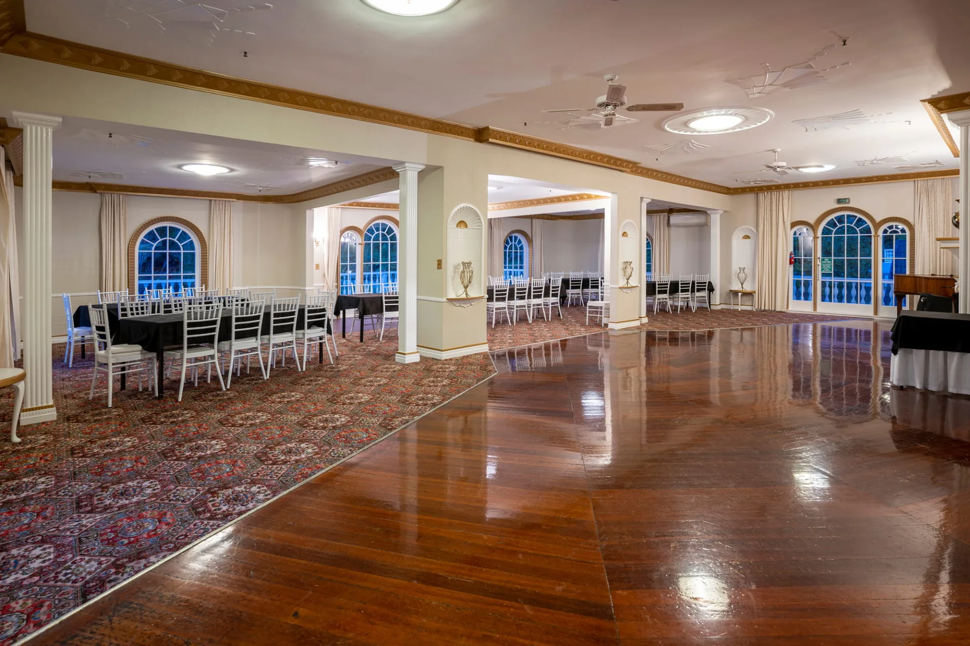 Conference room at Wallaceville House with natural daylight